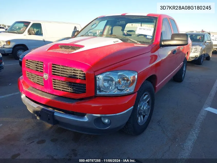 3D7KR28A08G180245 2008 Dodge Ram 2500 Slt