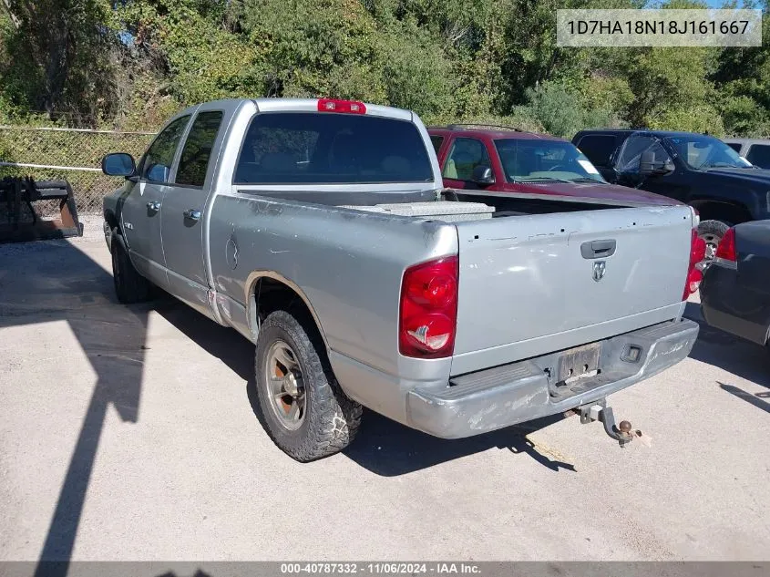 2008 Dodge Ram 1500 St VIN: 1D7HA18N18J161667 Lot: 40787332