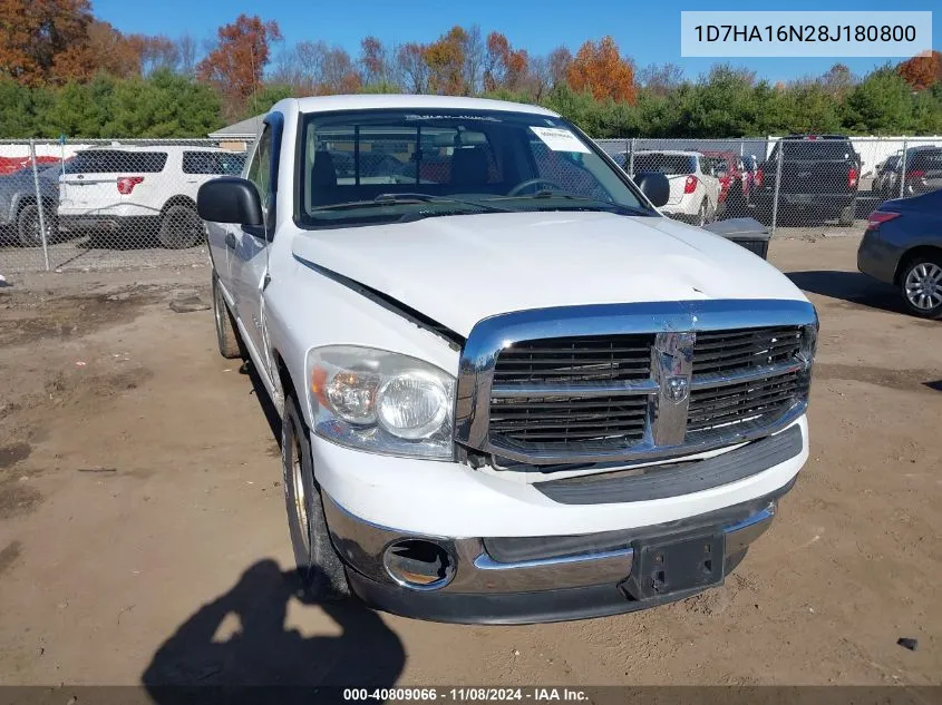 2008 Dodge Ram 1500 Slt VIN: 1D7HA16N28J180800 Lot: 40809066