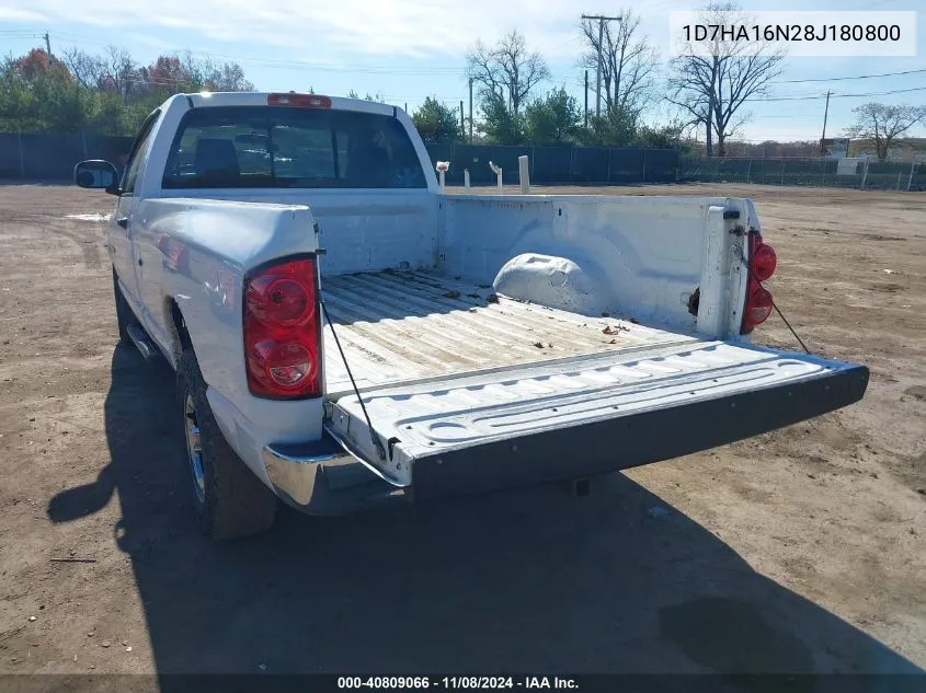 2008 Dodge Ram 1500 Slt VIN: 1D7HA16N28J180800 Lot: 40809066