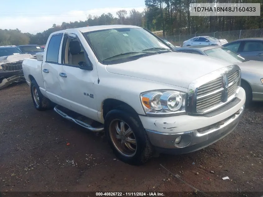 2008 Dodge Ram 1500 St/Slt VIN: 1D7HA18N48J160433 Lot: 40826722