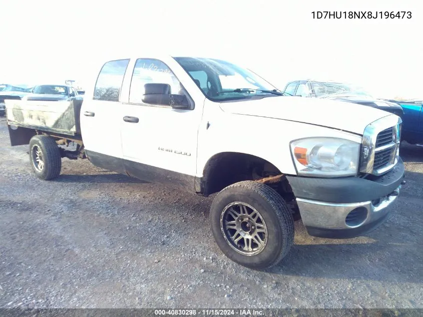 2008 Dodge Ram 1500 St/Sxt VIN: 1D7HU18NX8J196473 Lot: 40830298