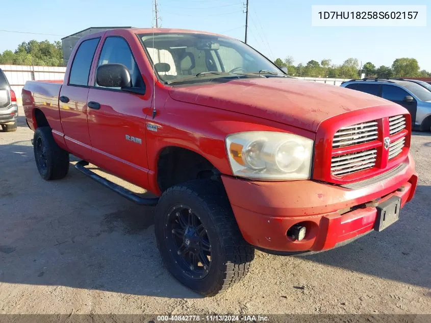 1D7HU18258S602157 2008 Dodge Ram 1500 Slt