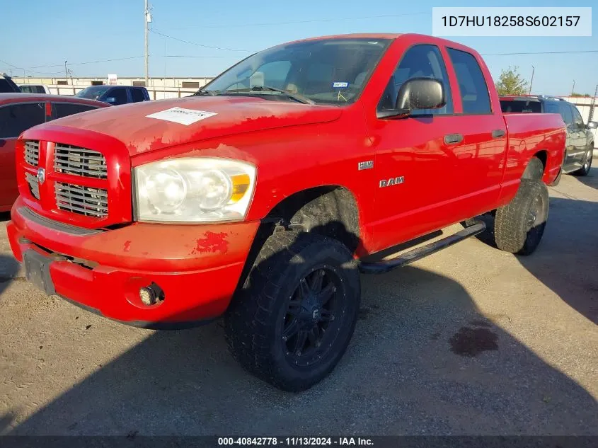 1D7HU18258S602157 2008 Dodge Ram 1500 Slt