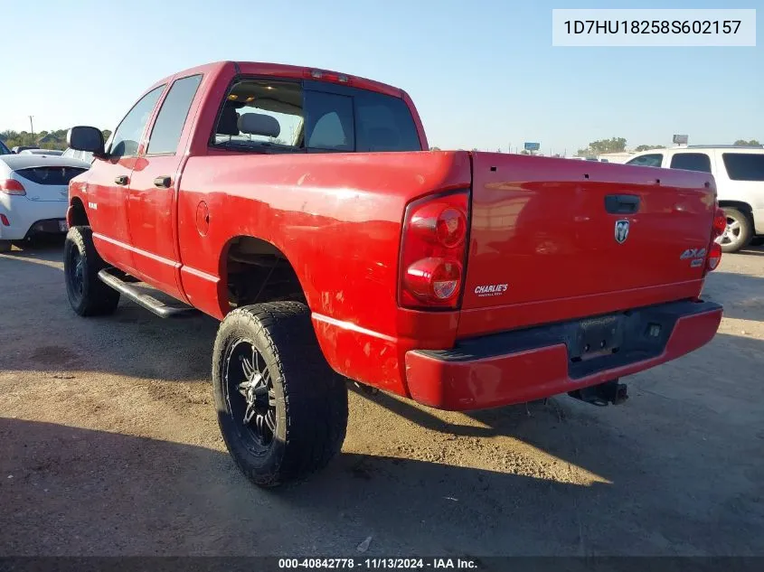 1D7HU18258S602157 2008 Dodge Ram 1500 Slt