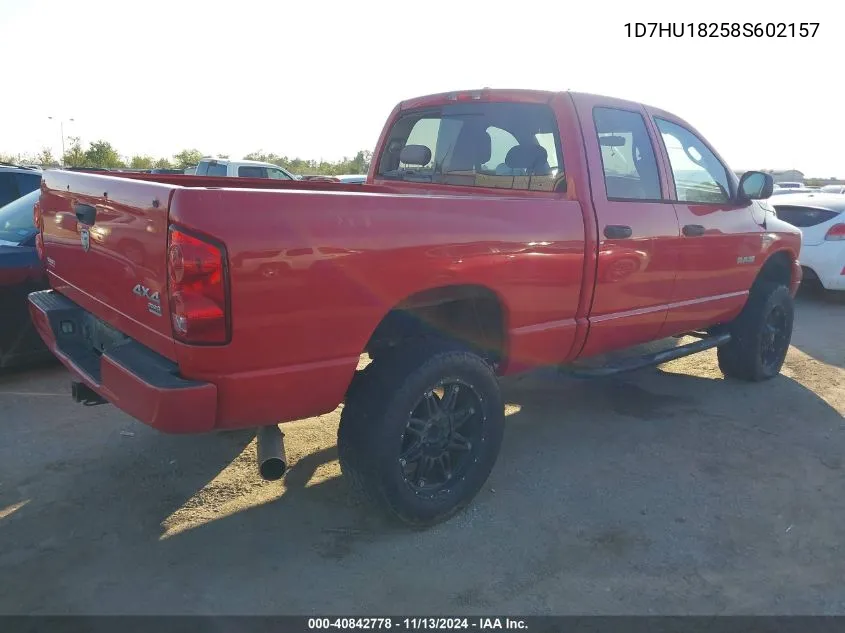 1D7HU18258S602157 2008 Dodge Ram 1500 Slt