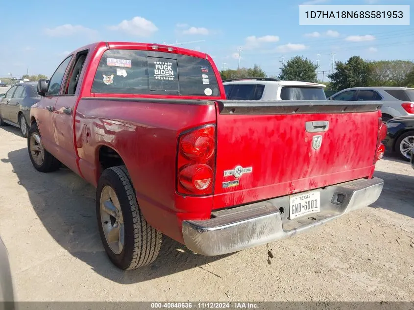 1D7HA18N68S581953 2008 Dodge Ram 1500 Slt