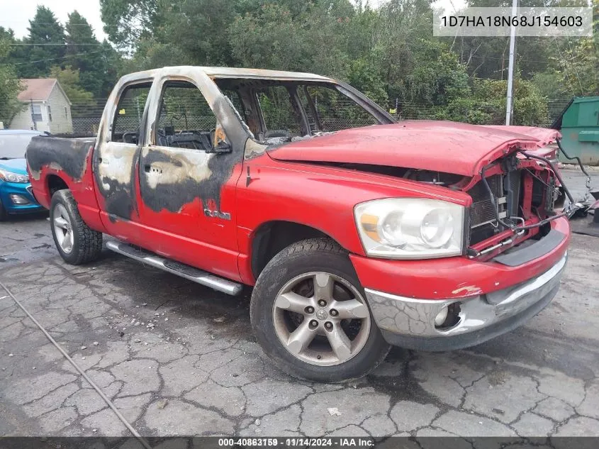 2008 Dodge Ram 1500 Slt VIN: 1D7HA18N68J154603 Lot: 40863159