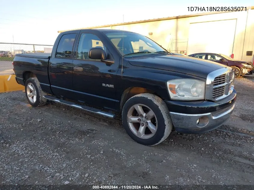 2008 Dodge Ram 1500 Slt VIN: 1D7HA18N28S635071 Lot: 40892844