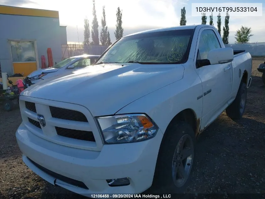 2009 Dodge Ram 1500 VIN: 1D3HV16T99J533104 Lot: 12106458