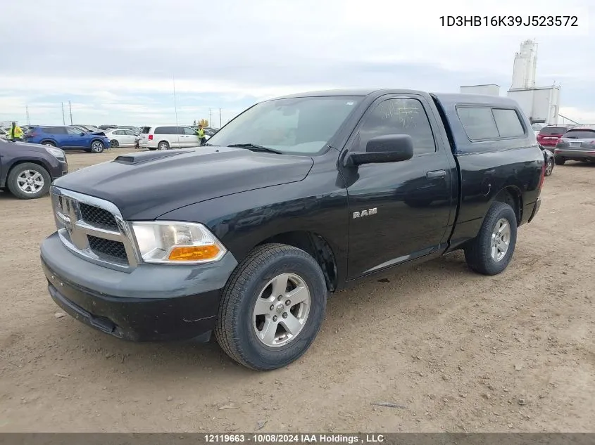 2009 Dodge Ram 1500 St VIN: 1D3HB16K39J523572 Lot: 12119663