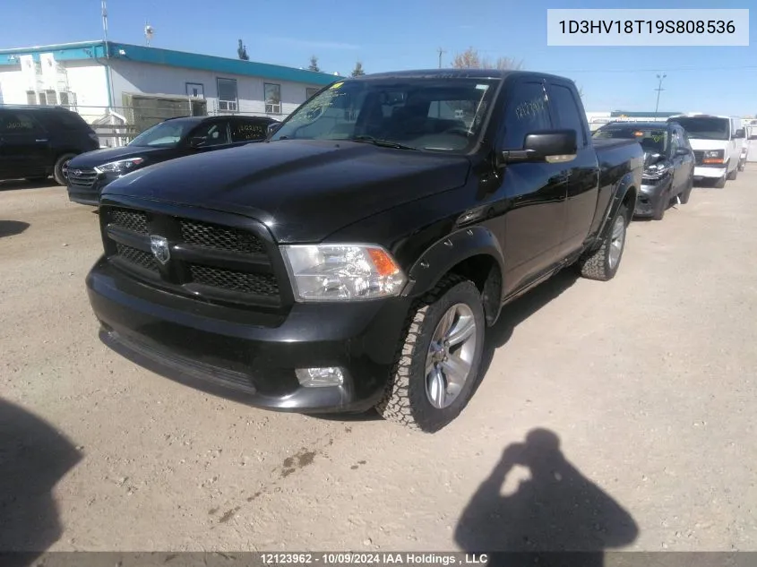 2009 Dodge Ram 1500 VIN: 1D3HV18T19S808536 Lot: 12123962