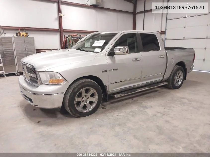 2009 Dodge Ram 1500 Slt/Sport/Trx VIN: 1D3HB13T69S761570 Lot: 38734229