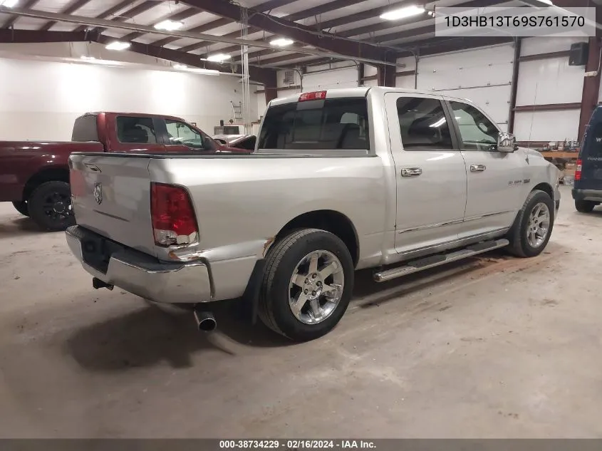 2009 Dodge Ram 1500 Slt/Sport/Trx VIN: 1D3HB13T69S761570 Lot: 38734229