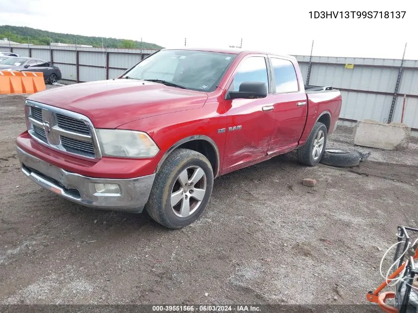 2009 Dodge Ram 1500 VIN: 1D3HV13T99S718137 Lot: 40863172