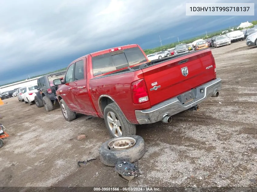 2009 Dodge Ram 1500 VIN: 1D3HV13T99S718137 Lot: 40863172