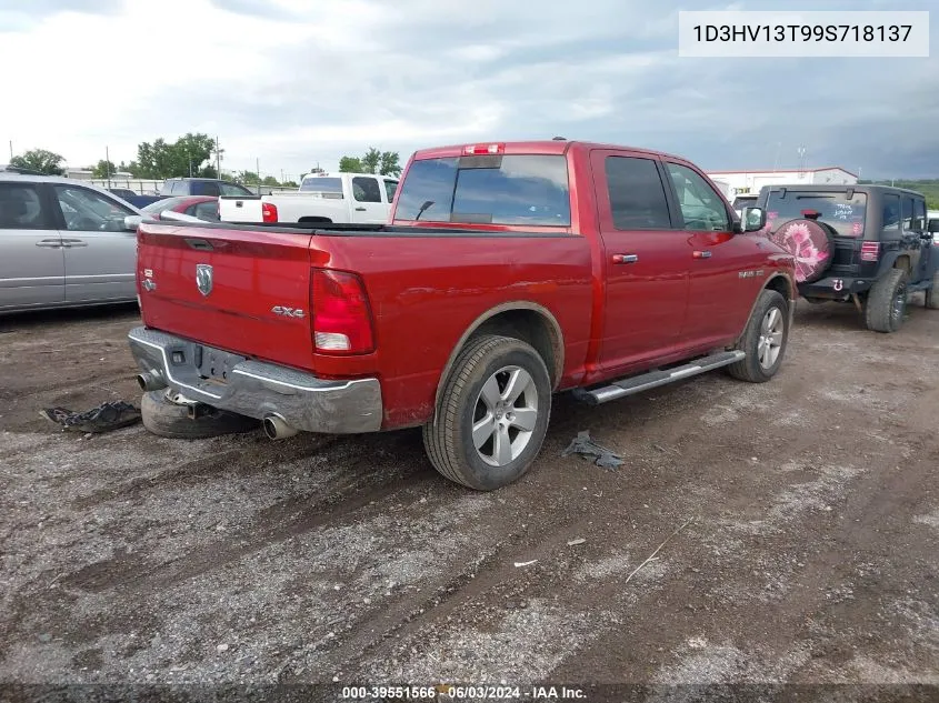 2009 Dodge Ram 1500 VIN: 1D3HV13T99S718137 Lot: 40863172