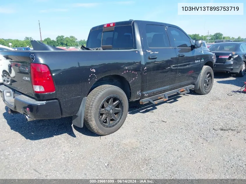 2009 Dodge Ram 1500 Slt/Sport/Trx VIN: 1D3HV13T89S753719 Lot: 39661599