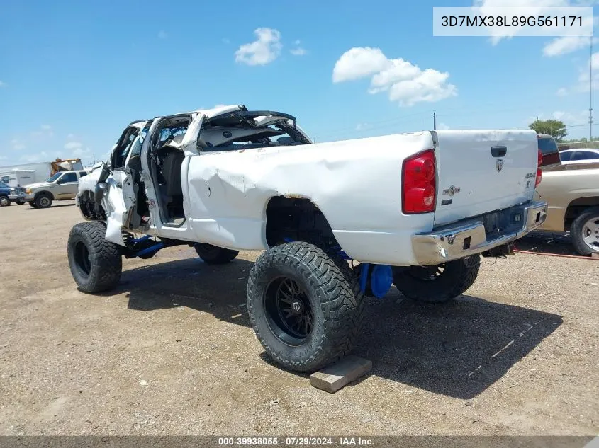 2009 Dodge Ram 3500 Slt VIN: 3D7MX38L89G561171 Lot: 39938055