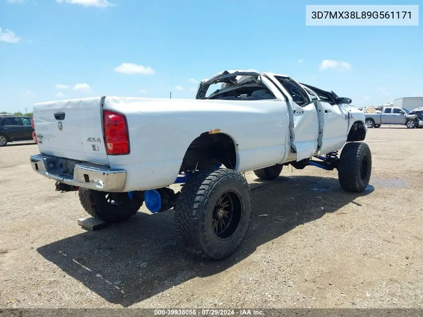 2009 Dodge Ram 3500 Slt VIN: 3D7MX38L89G561171 Lot: 39938055