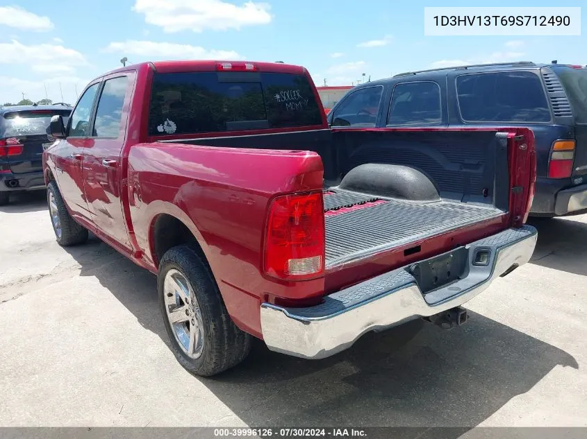 2009 Dodge Ram 1500 Slt/Sport/Trx VIN: 1D3HV13T69S712490 Lot: 39996126