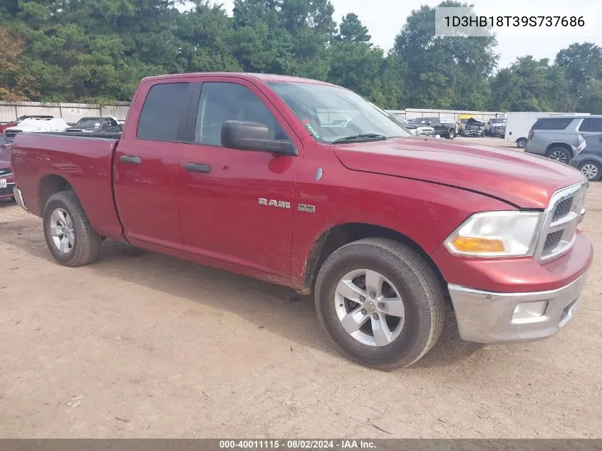 2009 Dodge Ram 1500 Slt/Sport/Trx VIN: 1D3HB18T39S737686 Lot: 40011115