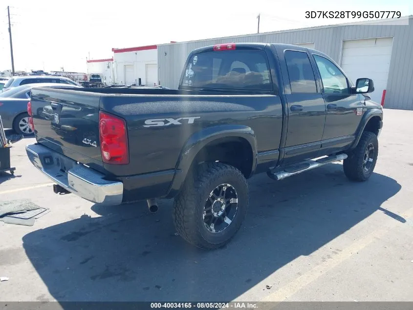 2009 Dodge Ram 2500 St VIN: 3D7KS28T99G507779 Lot: 40034165