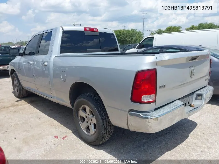 2009 Dodge Ram 1500 Slt/Sport/Trx VIN: 1D3HB18P49S813791 Lot: 40035248