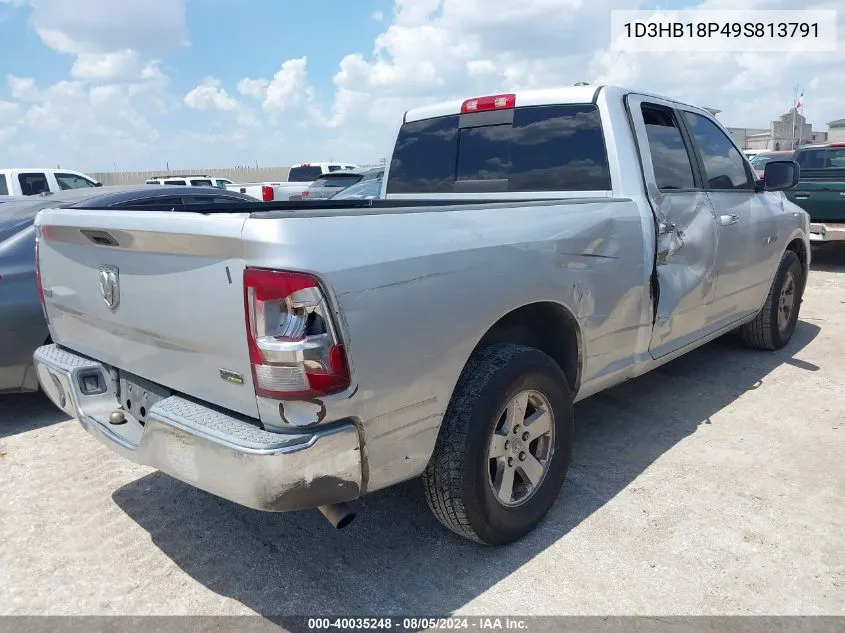 2009 Dodge Ram 1500 Slt/Sport/Trx VIN: 1D3HB18P49S813791 Lot: 40035248