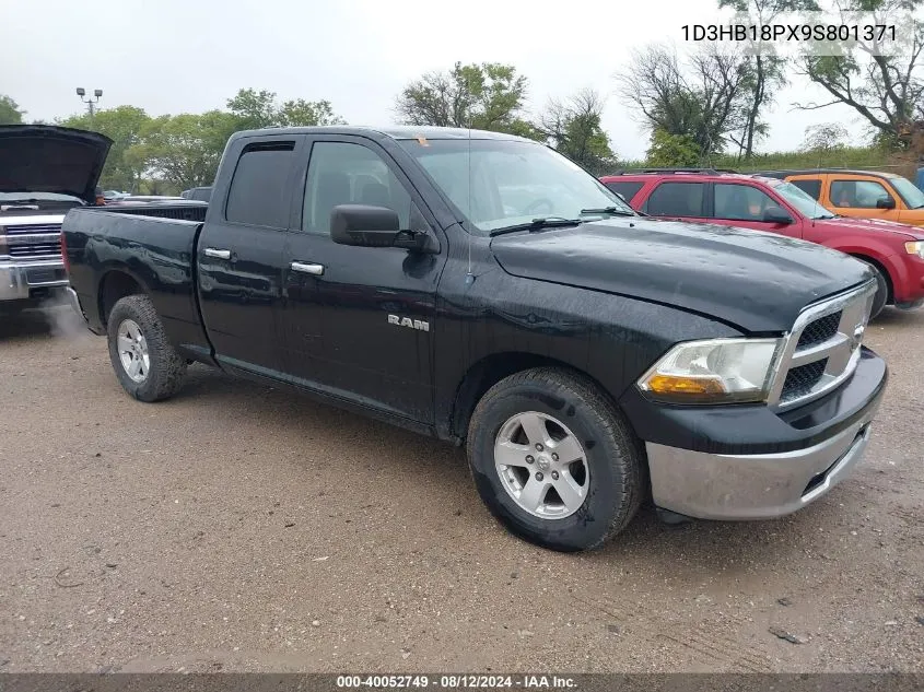 2009 Dodge Ram 1500 Slt/Sport/Trx VIN: 1D3HB18PX9S801371 Lot: 40052749