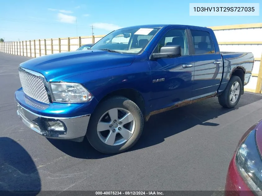 2009 Dodge Ram 1500 Slt/Sport/Trx VIN: 1D3HV13T29S727035 Lot: 40075234