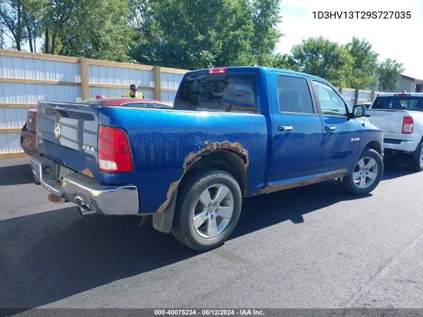 2009 Dodge Ram 1500 Slt/Sport/Trx VIN: 1D3HV13T29S727035 Lot: 40075234