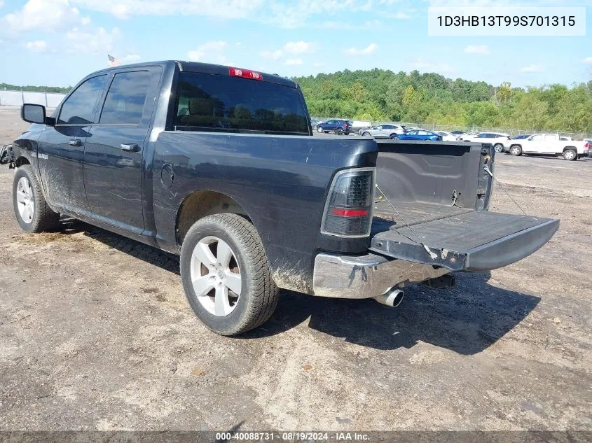 1D3HB13T99S701315 2009 Dodge Ram 1500 Slt/Sport/Trx