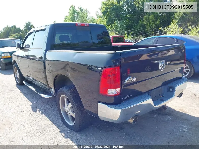 1D3HB13T39S815505 2009 Dodge Ram 1500 Slt/Sport/Trx