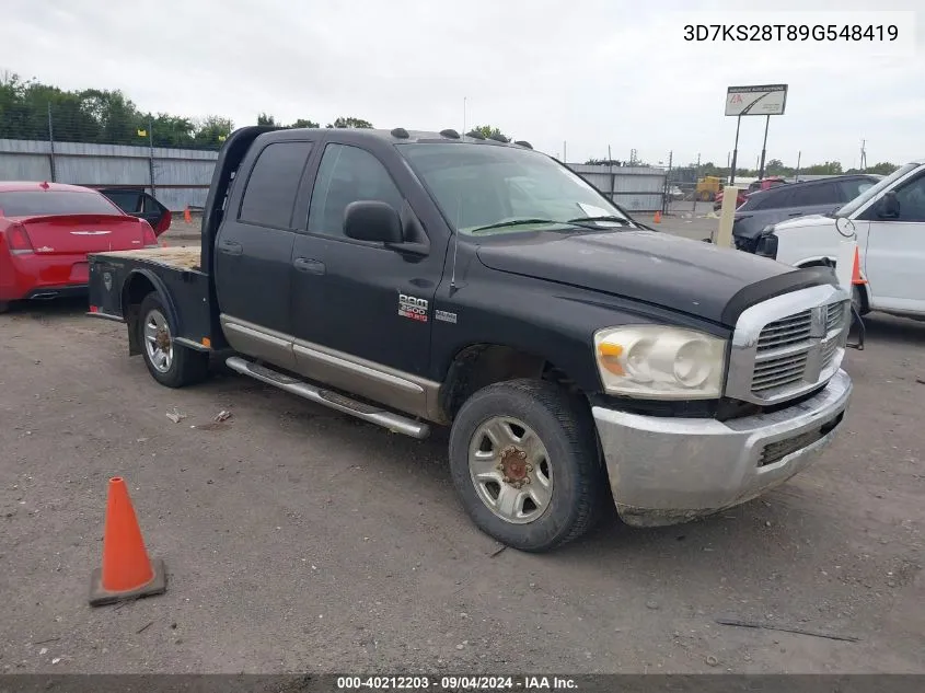 2009 Dodge Ram 2500 Slt VIN: 3D7KS28T89G548419 Lot: 40212203