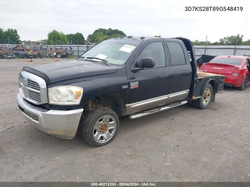 2009 Dodge Ram 2500 Slt VIN: 3D7KS28T89G548419 Lot: 40212203