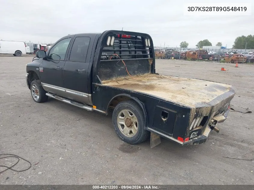 3D7KS28T89G548419 2009 Dodge Ram 2500 Slt