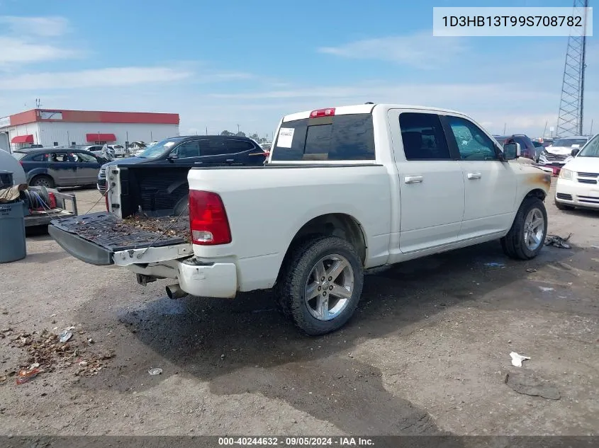 2009 Dodge Ram 1500 Slt/Sport/Trx VIN: 1D3HB13T99S708782 Lot: 40244632