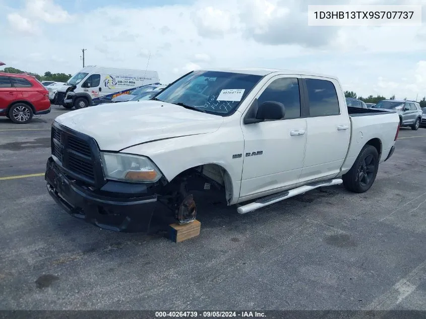 2009 Dodge Ram 1500 VIN: 1D3HB13TX9S707737 Lot: 40264739