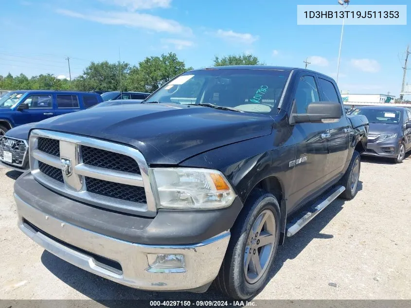 2009 Dodge Ram 1500 Slt/Sport/Trx VIN: 1D3HB13T19J511353 Lot: 40297150