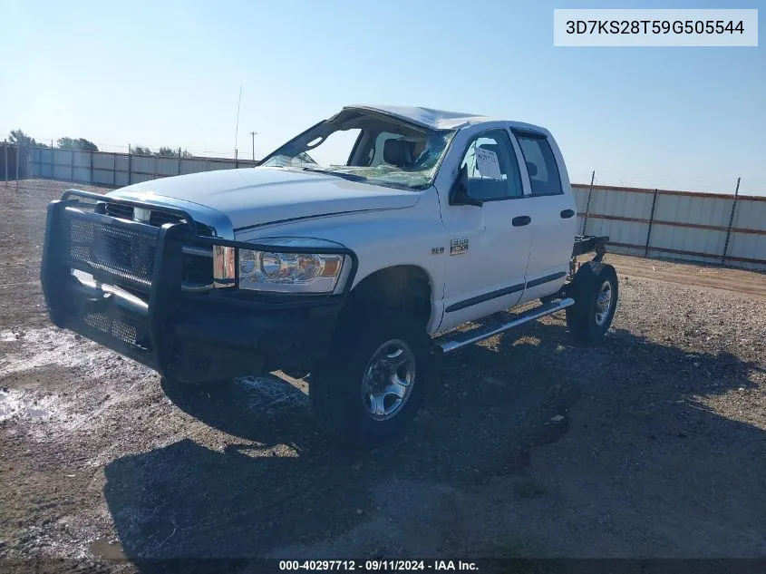 2009 Dodge Ram 2500 VIN: 3D7KS28T59G505544 Lot: 40297712