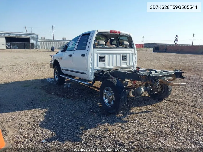 2009 Dodge Ram 2500 VIN: 3D7KS28T59G505544 Lot: 40297712