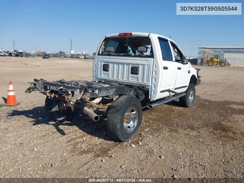 2009 Dodge Ram 2500 VIN: 3D7KS28T59G505544 Lot: 40297712