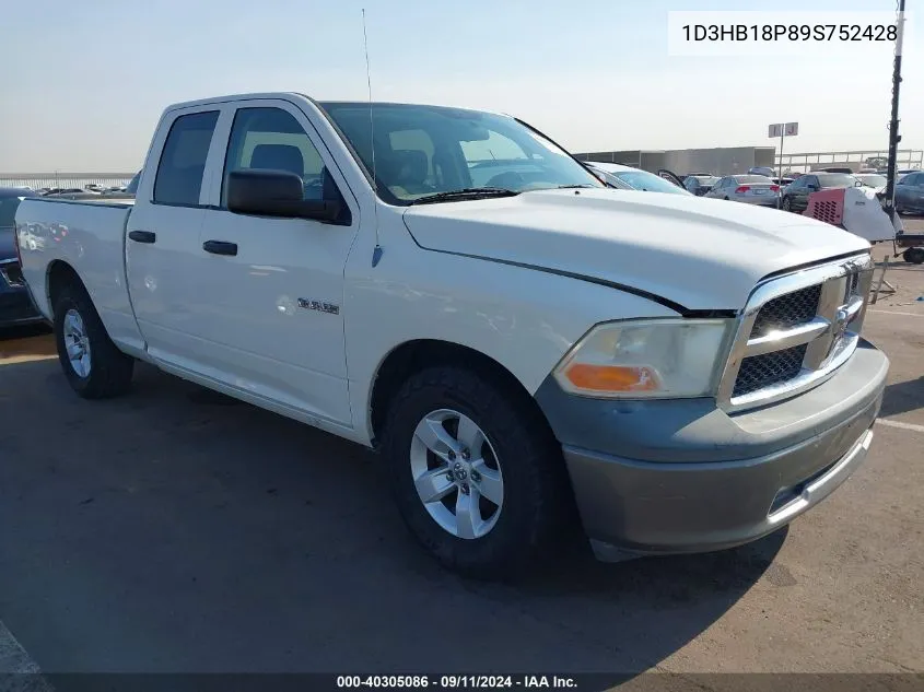 1D3HB18P89S752428 2009 Dodge Ram 1500 St