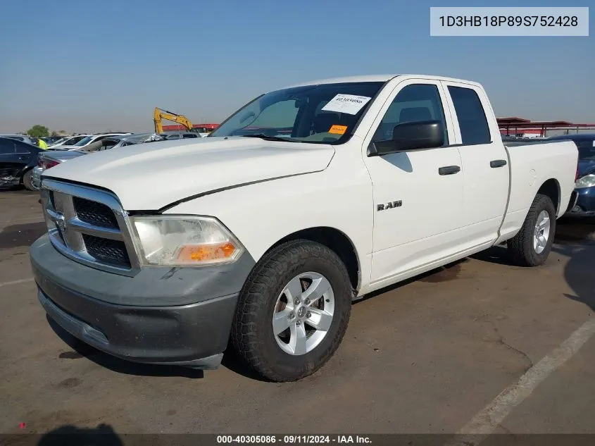 1D3HB18P89S752428 2009 Dodge Ram 1500 St