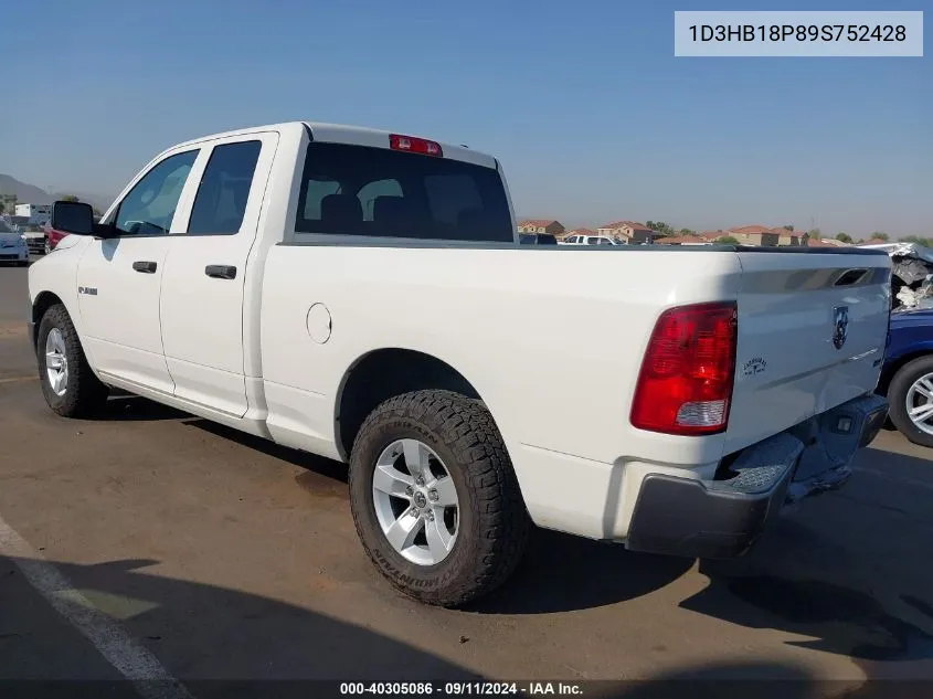 1D3HB18P89S752428 2009 Dodge Ram 1500 St