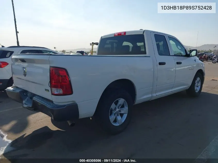 1D3HB18P89S752428 2009 Dodge Ram 1500 St