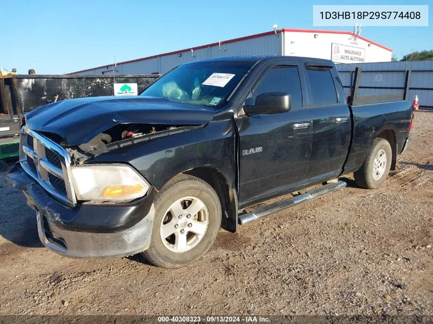 2009 Dodge Ram 1500 Slt/Sport/Trx VIN: 1D3HB18P29S774408 Lot: 40308323