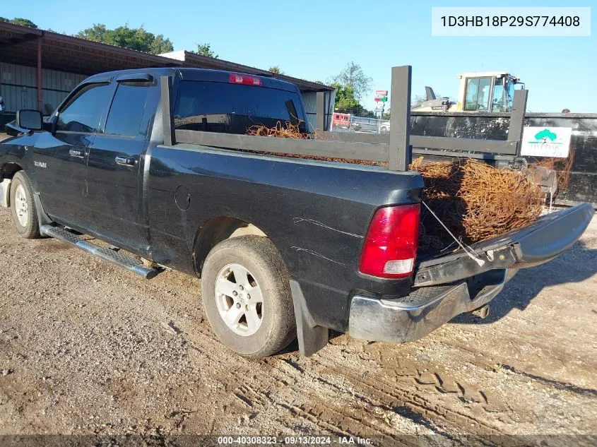 2009 Dodge Ram 1500 Slt/Sport/Trx VIN: 1D3HB18P29S774408 Lot: 40308323