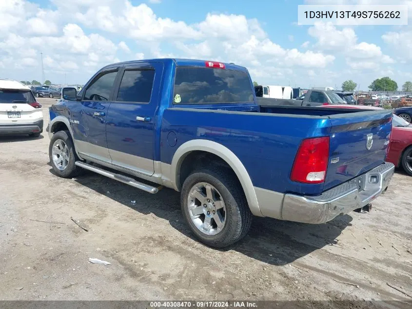 2009 Dodge Ram 1500 Laramie VIN: 1D3HV13T49S756262 Lot: 40308470